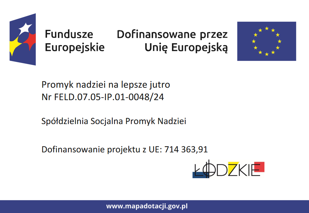 Projekt „Promyk nadziei na lepsze jutro” Nr FELD.07.05-IP.01-0048/24-00 2 obraz 1
