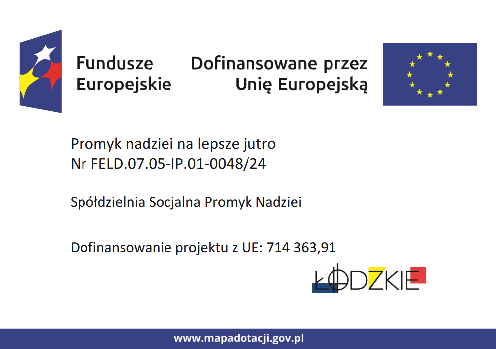 PROJEKT PT. STOP DYSKRYMINACJISpółdzielnia Socjalna Promyk Nadziei w partnerstwie ze Stowarzyszeniem Spektrum Możliwości realizuje Projekt „Stop dyskryminacji” Nr FELD.07.05-IP.01-0132/24PROJEKT PT. STOP DYSKRYMINACJI 2 obraz 2